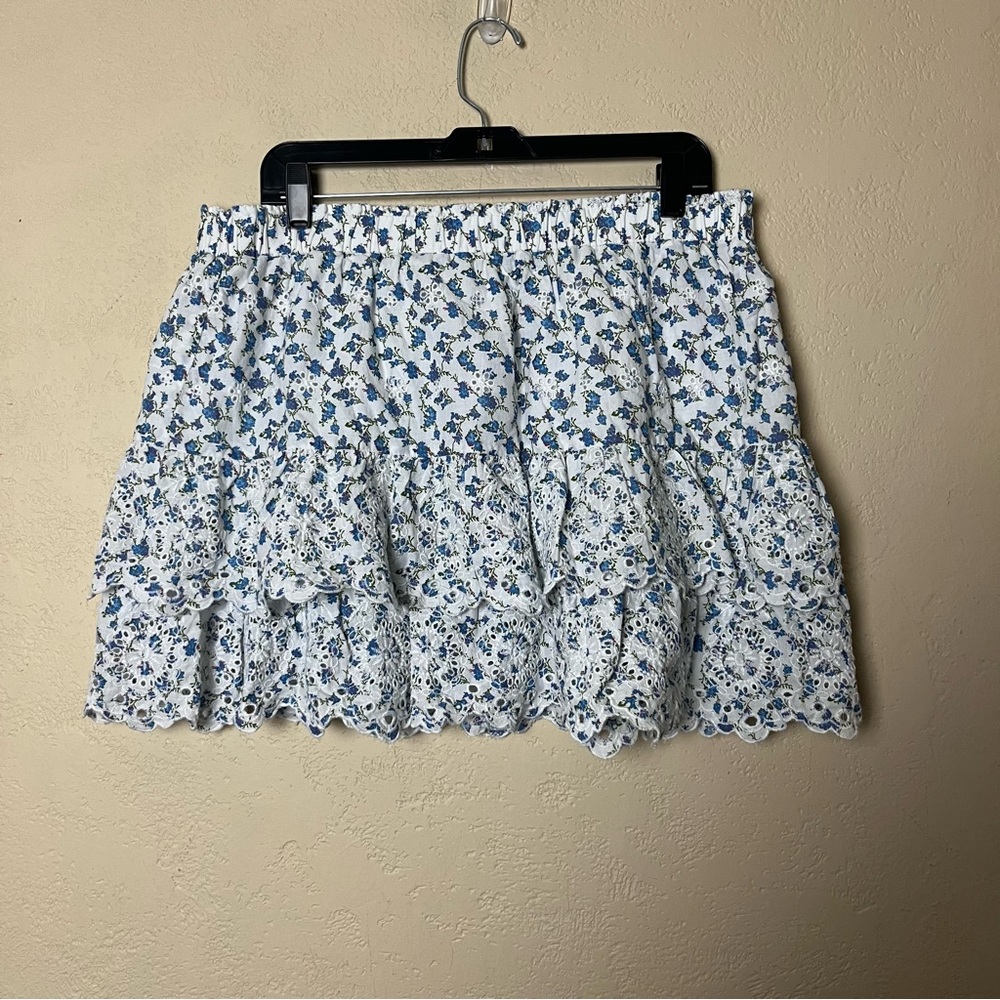 5/$30 Jennifer grace‎ women multicolor floral mini skirt size XL